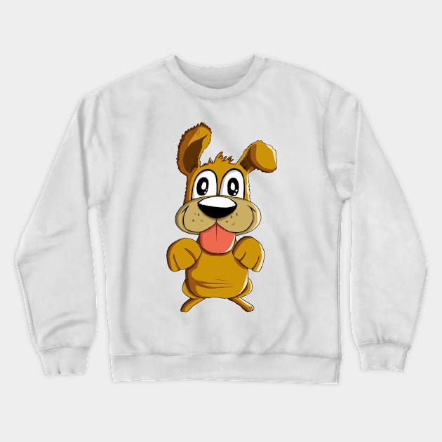 Cute Doggie Crewneck Sweatshirt by tabslabred